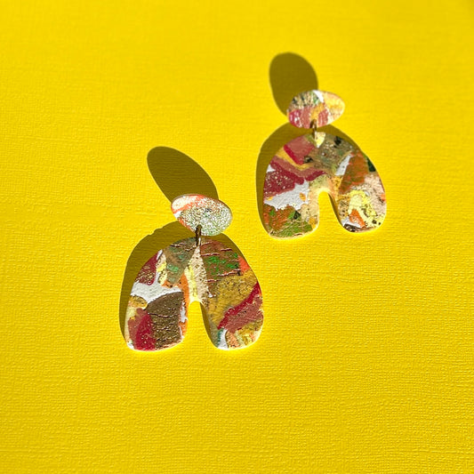 Scarlett Organic Drop Earrings