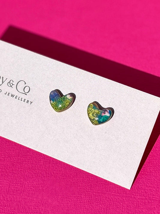 Stacey Heart Stud Earrings