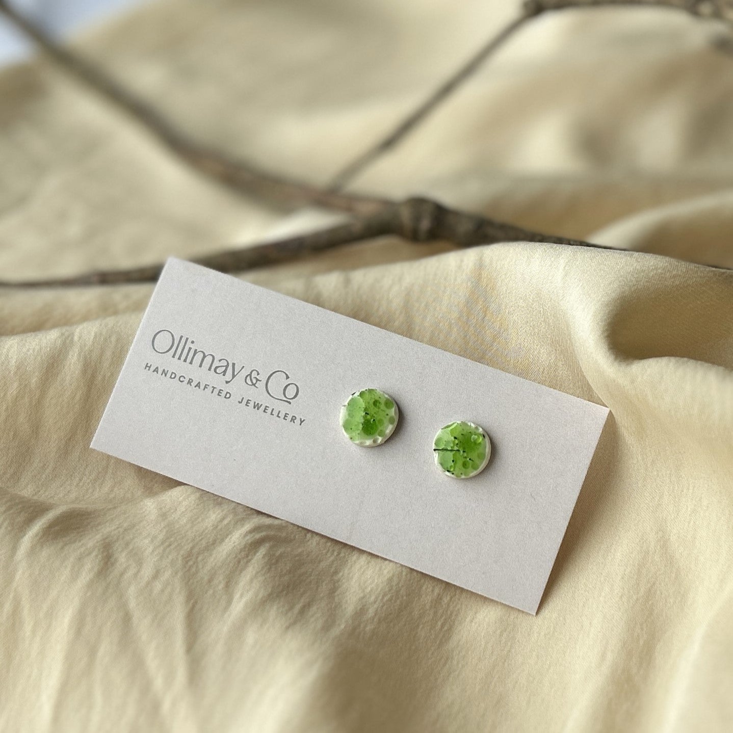 Green Mini Studs