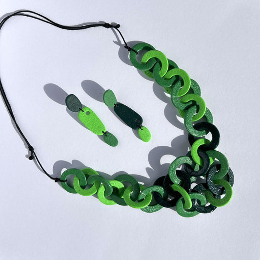 Forest Green Infinity Necklace